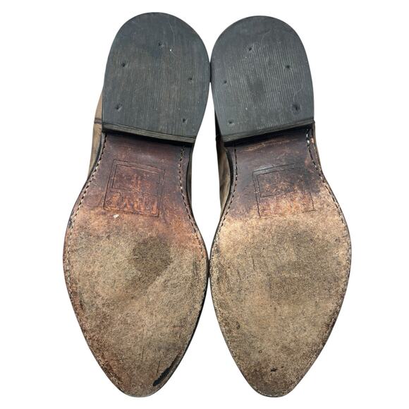 Frye Women’s Billy Brown Leather Studded Western Ankle Boots Size US 8 B - Picture 9 of 10